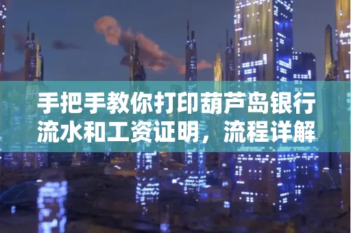 手把手教你打印葫芦岛银行流水和工资证明，流程详解