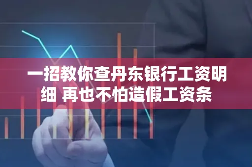 一招教你查丹东银行工资明细 再也不怕造假工资条