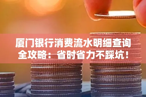 厦门银行消费流水明细查询全攻略：省时省力不踩坑！