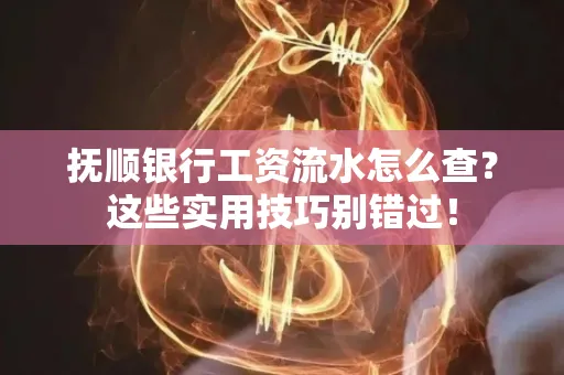 抚顺银行工资流水怎么查？这些实用技巧别错过！