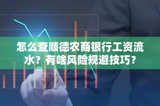 怎么查顺德农商银行工资流水?有啥风险规避技巧? 怎么查顺德农商银行工资流水?有啥风险规避技巧?