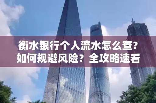 衡水银行个人流水怎么查？如何规避风险？全攻略速看