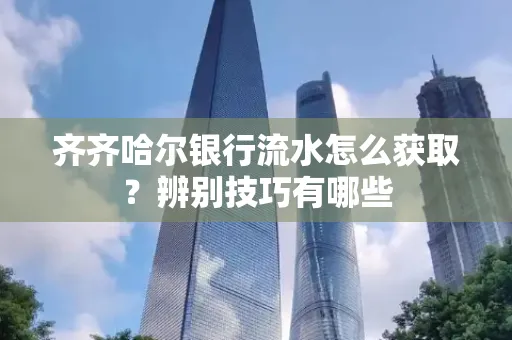 齐齐哈尔银行流水怎么获取？辨别技巧有哪些